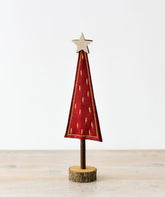 Red and Gold Felt Tree